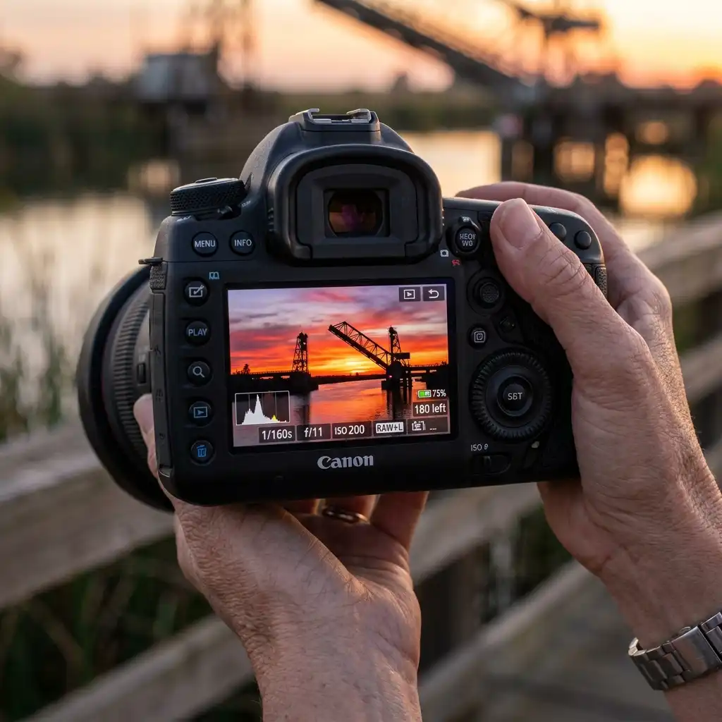 Camera_viewfinder_showing_sunset