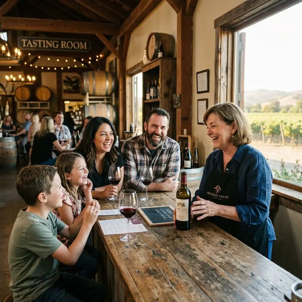 Family_and_owner_talking_winery
