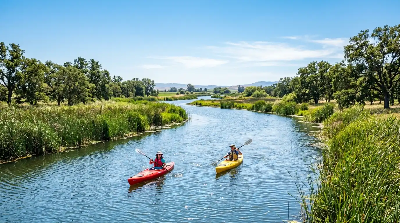 Kayaking on the California Delta